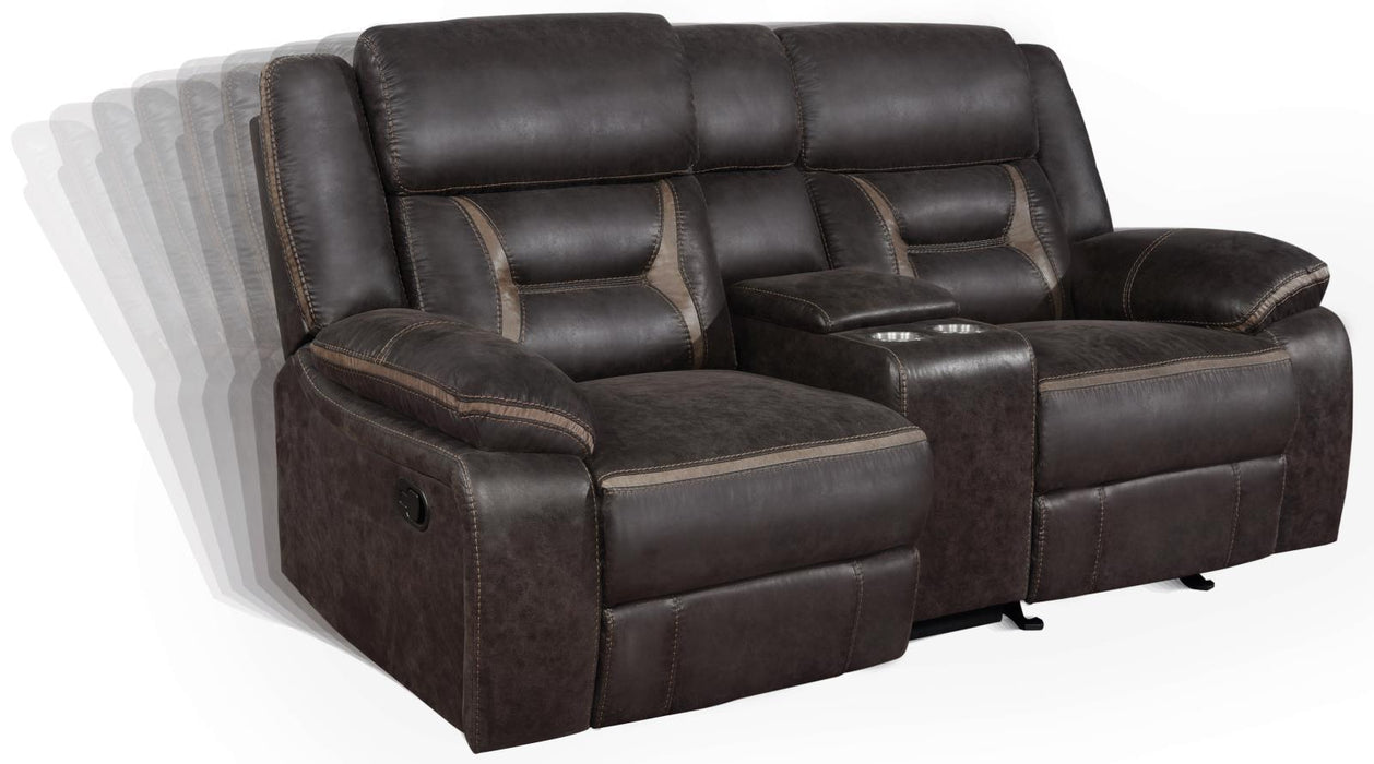 Greer Upholstered Tufted Back Glider Loveseat - U&U Home Budget Furniture (Carteret, NJ)
