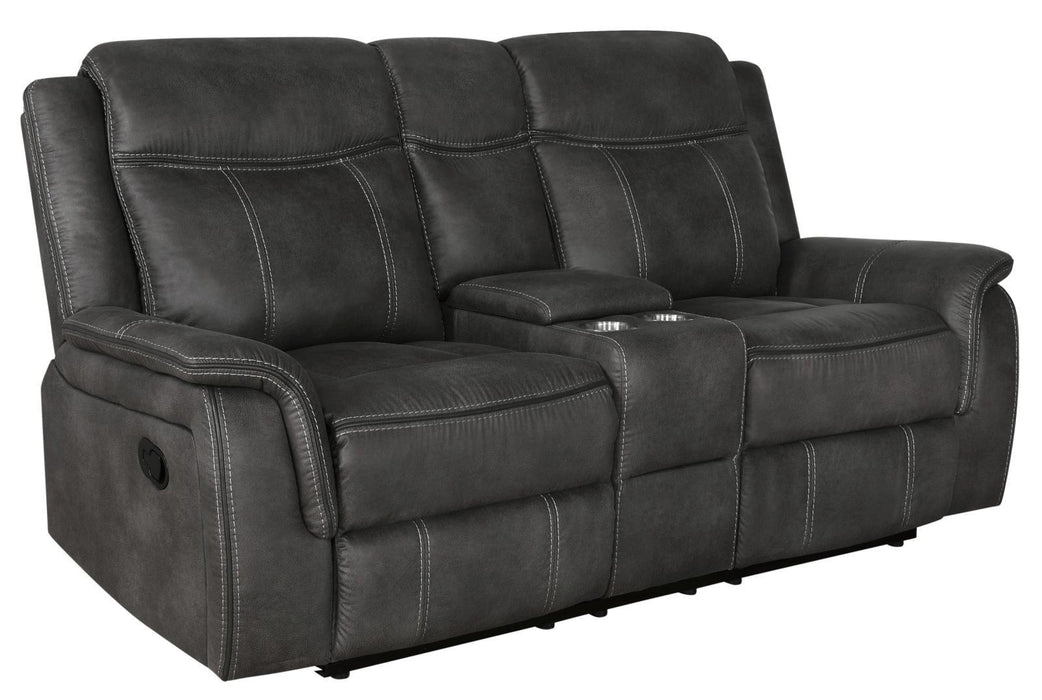 Lawrence Upholstered Tufted Back Motion Loveseat - U&U Home Budget Furniture (Carteret, NJ)