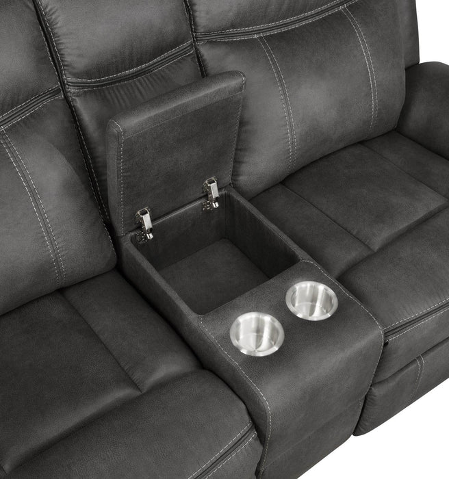 Lawrence Upholstered Tufted Back Motion Loveseat - U&U Home Budget Furniture (Carteret, NJ)