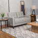 Bowen Upholstered Track Arms Tufted Loveseat - U&U Home Budget Furniture (Carteret, NJ)