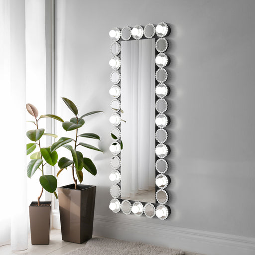Aghes Rectangular Wall Mirror with LED Lighting Mirror - U&U Home Budget Furniture (Carteret, NJ)