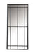 Annetta Rectangular Window Pane Wall Mirror Black - U&U Home Budget Furniture (Carteret, NJ)