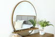 Arini Round Dresser Mirror Sand Wash - U&U Home Budget Furniture (Carteret, NJ)