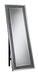 Carisi Rectangular Standing Mirror with LED Lighting Silver - U&U Home Budget Furniture (Carteret, NJ)