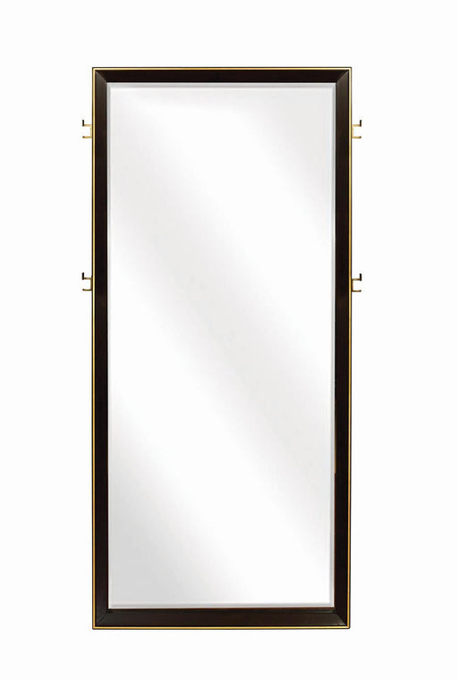 Durango Floor Dresser Mirror Smoked Peppercorn - U&U Home Budget Furniture (Carteret, NJ)