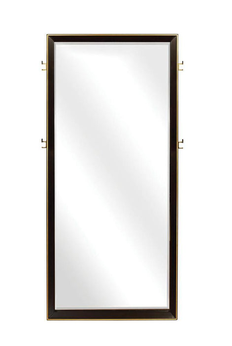 Durango Floor Dresser Mirror Smoked Peppercorn - U&U Home Budget Furniture (Carteret, NJ)