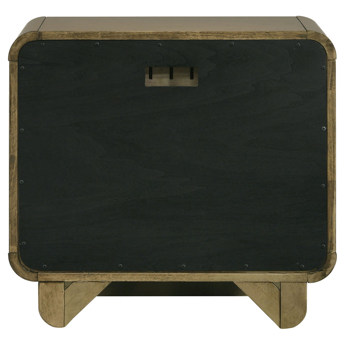 Amsbury Nightstand - U&U Home Budget Furniture (Carteret, NJ)