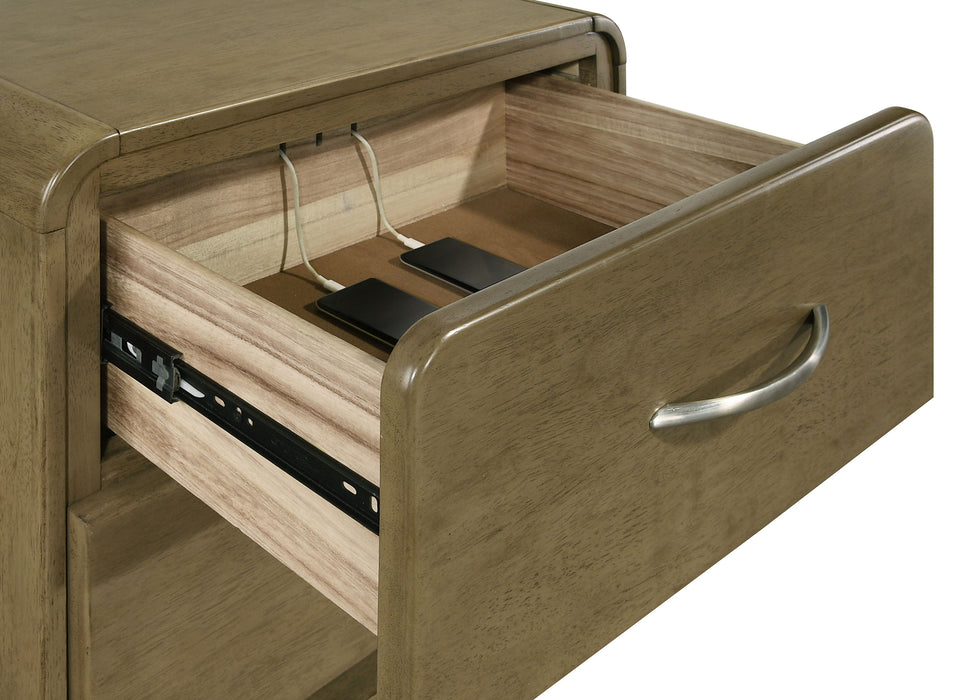 Amsbury Nightstand - U&U Home Budget Furniture (Carteret, NJ)