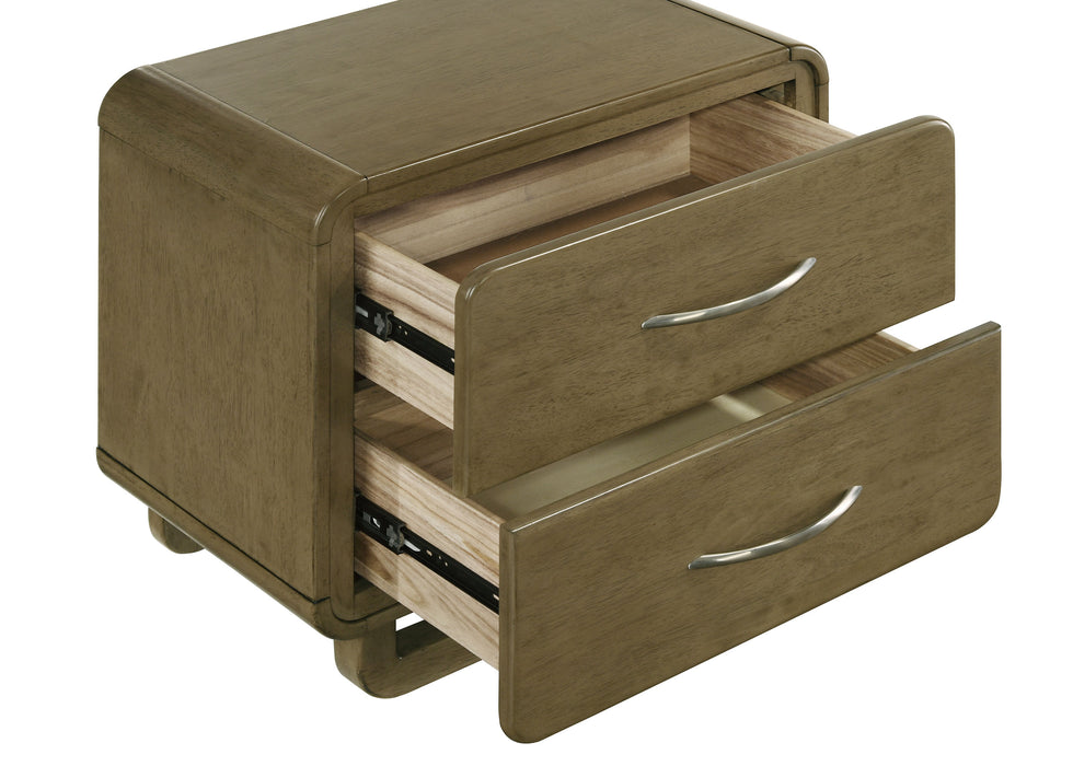 Amsbury Nightstand - U&U Home Budget Furniture (Carteret, NJ)