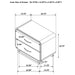 Amsbury Nightstand - U&U Home Budget Furniture (Carteret, NJ)