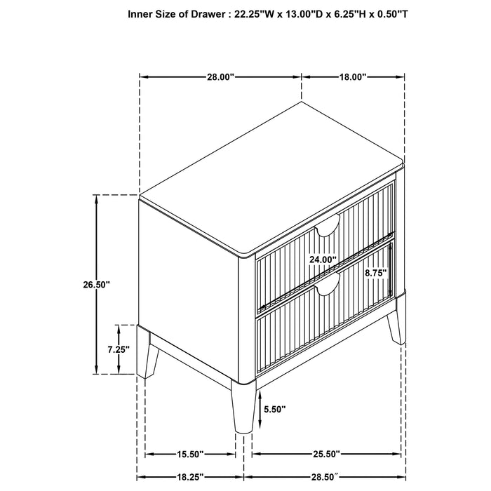 Brookmead Nightstand - U&U Home Budget Furniture (Carteret, NJ)