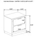 Caraway Nightstand - U&U Home Budget Furniture (Carteret, NJ)