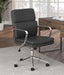 Ximena Standard Back Upholstered Office Chair Black - U&U Home Budget Furniture (Carteret, NJ)
