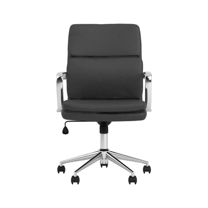 Ximena Standard Back Upholstered Office Chair Black - U&U Home Budget Furniture (Carteret, NJ)