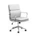 Ximena Standard Back Upholstered Office Chair White - U&U Home Budget Furniture (Carteret, NJ)