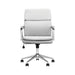 Ximena Standard Back Upholstered Office Chair White - U&U Home Budget Furniture (Carteret, NJ)