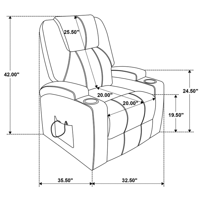 Armstrong Power Recliner - U&U Home Budget Furniture (Carteret, NJ)