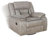 Greer Upholstered Tufted Back Glider Recliner - U&U Home Budget Furniture (Carteret, NJ)