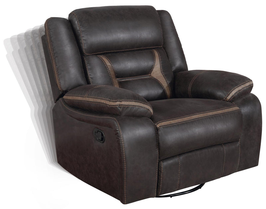 Greer Upholstered Tufted Back Glider Recliner - U&U Home Budget Furniture (Carteret, NJ)