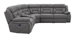 Higgins 4-piece Upholstered Power Sectional Grey - U&U Home Budget Furniture (Carteret, NJ)