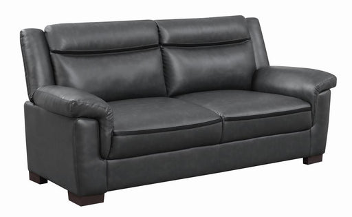 Arabella Pillow Top Upholstered Sofa Grey - U&U Home Budget Furniture (Carteret, NJ)