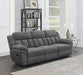 Bahrain Upholstered Motion Sofa Charcoal - U&U Home Budget Furniture (Carteret, NJ)
