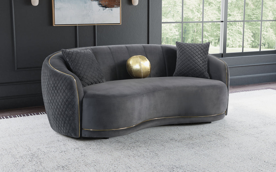 Brookside Stationary Sofa - U&U Home Budget Furniture (Carteret, NJ)