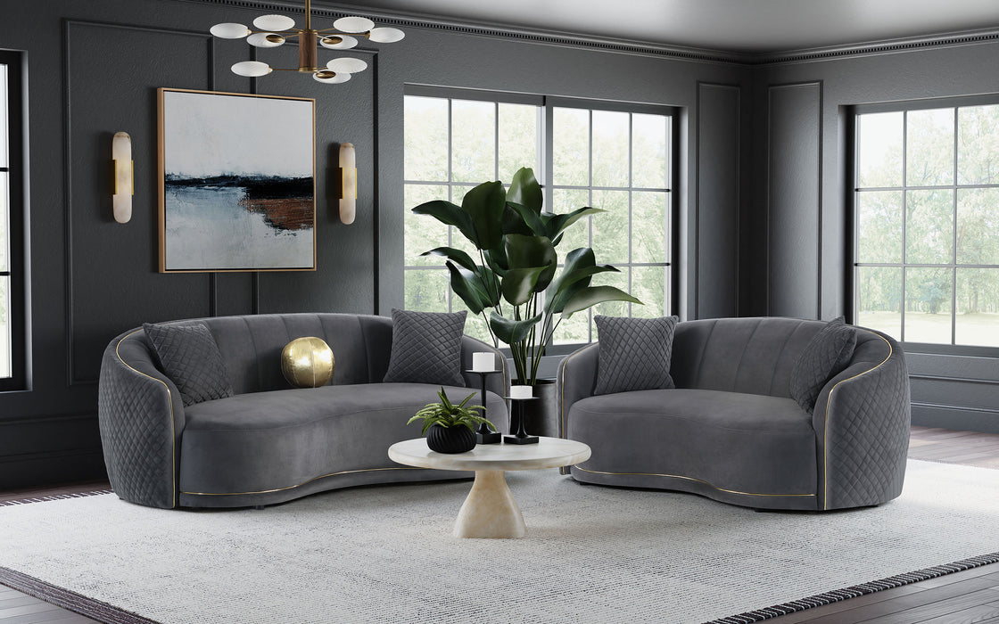 Brookside Stationary Sofa - U&U Home Budget Furniture (Carteret, NJ)