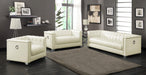 Chaviano 3-piece Upholstered Tufted Sofa Set Pearl White - U&U Home Budget Furniture (Carteret, NJ)