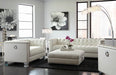 Chaviano Tufted Upholstered Sofa Pearl White - U&U Home Budget Furniture (Carteret, NJ)