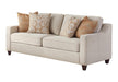 Christine Upholstered Cushion Back Sofa Beige - U&U Home Budget Furniture (Carteret, NJ)
