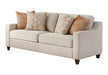 Christine Upholstered Cushion Back Sofa Beige - U&U Home Budget Furniture (Carteret, NJ)