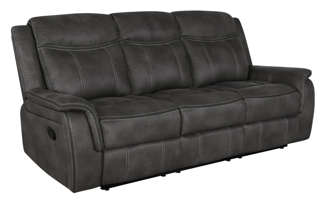 Lawrence Upholstered Tufted Back Motion Sofa - U&U Home Budget Furniture (Carteret, NJ)