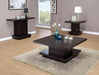 Reston Pedestal Sofa Table Cappuccino - U&U Home Budget Furniture (Carteret, NJ)