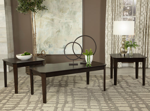 Amaro 3-piece Occasional Set Dark Brown - U&U Home Budget Furniture (Carteret, NJ)