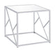 Provins 3-piece Occasional Table Set Clear Mirror and Chrome - U&U Home Budget Furniture (Carteret, NJ)