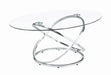 Warren 3-piece Occasional Set Chrome and Clear - U&U Home Budget Furniture (Carteret, NJ)