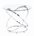 Warren 3-piece Occasional Set Chrome and Clear - U&U Home Budget Furniture (Carteret, NJ)