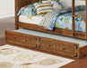 Oakdale Storage Trundle Rustic Honey - U&U Home Budget Furniture (Carteret, NJ)