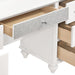 Barzini 7-drawer Vanity Desk with Lighted Mirror White - U&U Home Budget Furniture (Carteret, NJ)