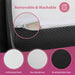 Hollyhock 3" Full Tri-Fold Memory Foam Topper - U&U Home Budget Furniture (Carteret, NJ)