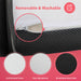 Hollyhock 3" Queen Tri-Fold Memory Foam Topper - U&U Home Budget Furniture (Carteret, NJ)