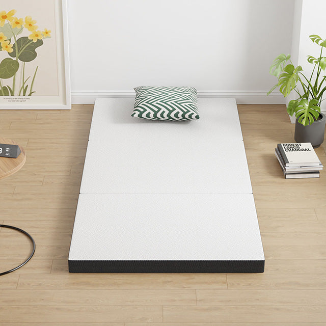 Hollyhock 3" Twin XL Tri-Fold Memory Foam Topper - U&U Home Budget Furniture (Carteret, NJ)