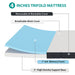 Hollyhock 4" Queen Tri-Fold Memory Foam Topper - U&U Home Budget Furniture (Carteret, NJ)