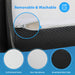 Hollyhock 4" Twin Tri-Fold Memory Foam Topper - U&U Home Budget Furniture (Carteret, NJ)