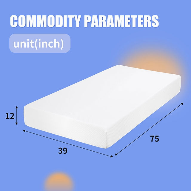 Artemisia 8" & 12" Twin XL Extra Long Memory Foam Mattress - U&U Home Budget Furniture (Carteret, NJ)