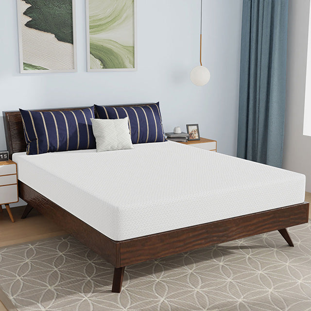 Nasturtium 8" Queen Bamboo Charcoal Infused Memory Foam - U&U Home Budget Furniture (Carteret, NJ)