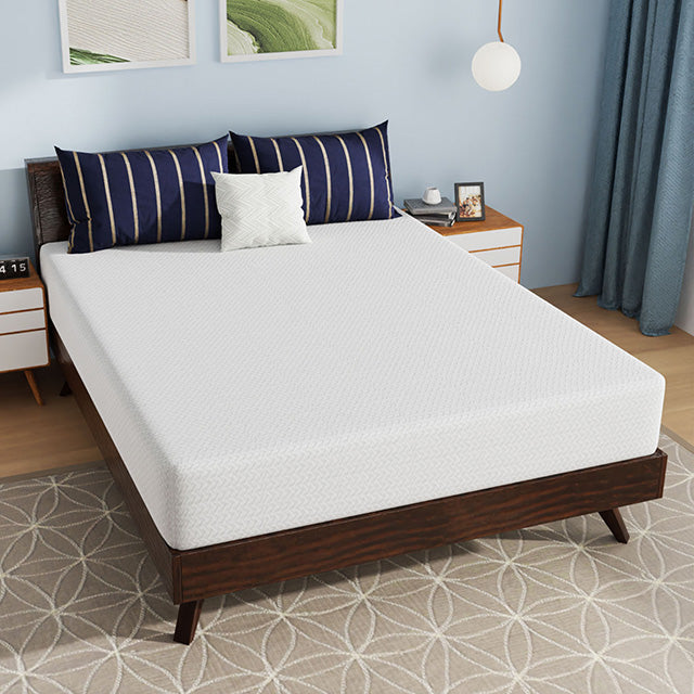 Nasturtium 10" Queen Bamboo Charcoal Infused Memory Foam - U&U Home Budget Furniture (Carteret, NJ)