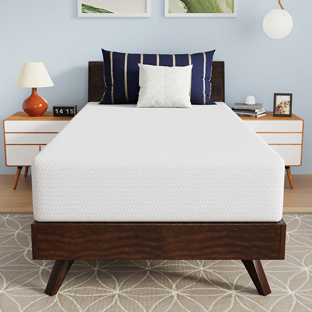 Nasturtium 10" Twin Bamboo Charcoal Infused Memory Foam - U&U Home Budget Furniture (Carteret, NJ)