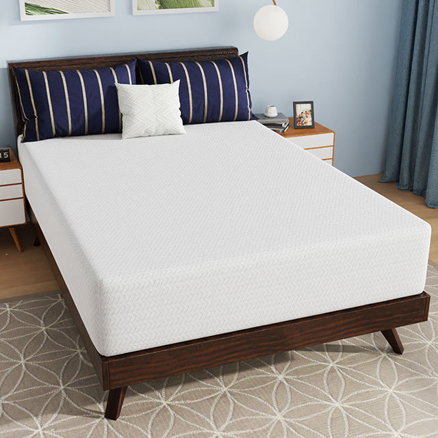 Nasturtium 12" Full Bamboo Charcoal Infused Memory Foam - U&U Home Budget Furniture (Carteret, NJ)